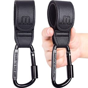 خطافات عربة الأطفال لتعليق الحقائب والتسوق - مصممة خصيصًا للأمهات، محبوبة من قبل الآباء، مشبك عربة الأطفال المفضل للآباء - مشبك عربة الأطفال العالمي للحقائب وحقائب الحفاضات المعلقة، عبوة من قطعتين (بني) in Kuwait