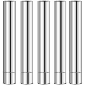 Wood Stove Pipe 5pcs/set Camping Stovepipe 15.7in x 2.36in Stainless Steel in Saudi Arabia