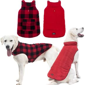 المناظر الطبيعية الكلب الشتاء معطف عيد الميلاد عكسها سترة دافئة الطقس البارد معاطف يندبروف مقاوم للماء الجاموس منقوشة سترة الملابس للكلاب الصغيرة المتوسطة الكبيرة الحيوانات الأليفة in Kuwait