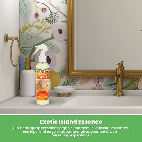 Best Shot Scentament Spa Botanical Body Splash, Detangler Spray, Body Spray for Pets, Cat and Dog Cologne Spray, Lemon Vanilla, 8 Oz. in Kuwait