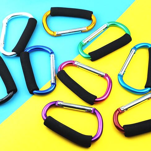 Stroller Hooks by Baby,Large Stroller Hooks for Mommy, 2 pcs Carabiner Stroller Hook Organizer for Hanging Purses, Diaper Bag, Shopping Bags. (Green) in Saudi Arabia