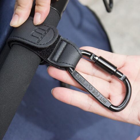 خطافات عربة الأطفال لتعليق الحقائب والتسوق - مصممة خصيصًا للأمهات، محبوبة من قبل الآباء، مشبك عربة الأطفال المفضل للآباء - مشبك عربة الأطفال العالمي للحقائب وحقائب الحفاضات المعلقة، عبوة من قطعتين (بني) in Kuwait