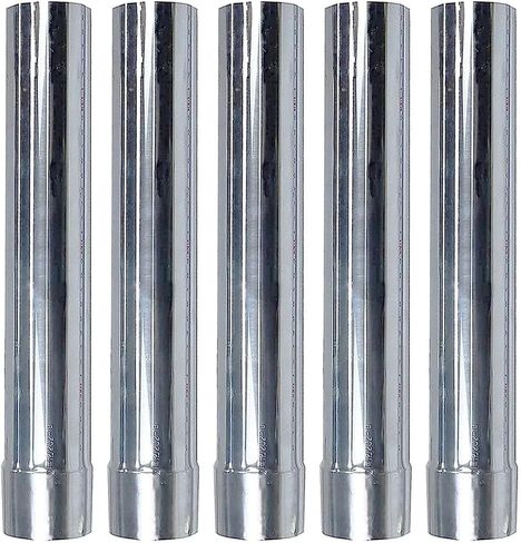 Wood Stove Pipe 5pcs/set Camping Stovepipe 15.7in x 2.36in Stainless Steel in Saudi Arabia