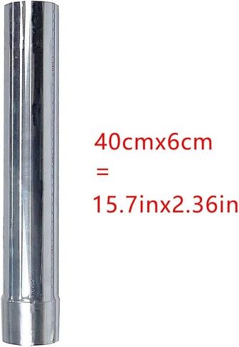 Wood Stove Pipe 5pcs/set Camping Stovepipe 15.7in x 2.36in Stainless Steel in Saudi Arabia