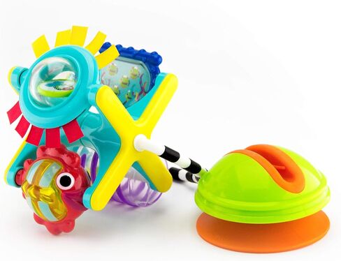 Sassy Fishy Fascination Station 2-in-1 Suction Cup High Chair Toy | Developmental Tray Toy for Early Learning | for Ages 6 Months and Up in Saudi Arabia
