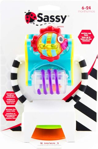 Sassy Fishy Fascination Station 2-in-1 Suction Cup High Chair Toy | Developmental Tray Toy for Early Learning | for Ages 6 Months and Up in Saudi Arabia