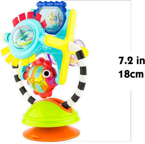 Sassy Fishy Fascination Station 2-in-1 Suction Cup High Chair Toy | Developmental Tray Toy for Early Learning | for Ages 6 Months and Up in Saudi Arabia