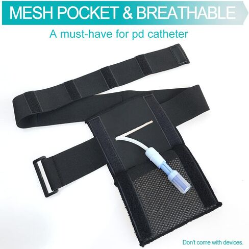 Gtube Holder for Adults 4.7" Strong Absorbent Pad G Tube Belt Gastrostomy Accessories Feeding Tube Pouch Pd Catheter Discreet Secure Peritoneal Dialysis Peg J Tubing Pads Supplies Men Women, White M in Kuwait