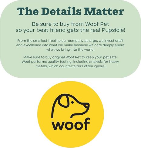 WOOF Pupsicle، لعبة كلب صغيرة تدوم طويلاً بوزن 10-25 رطلاً لإبقاء الجرو الخاص بك مشتتًا، آمنة للكلاب، سهلة التنظيف، ألعاب للكلاب قابلة للملء in Kuwait