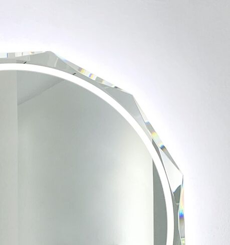 SNUGACE Single Beveled Edge Frameless Wall Mount Bathroom Vanity Mirror, 30" X 36" in Kuwait