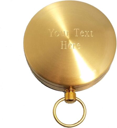 Glow in the Dark Brass Pocket Compass for Kids – Waterproof Navigation Tool for Camping, Hiking, Backpacking, Orienteering, Hunting, Survival Gear, Outdoor Safety & Adventure Gift in Kuwait