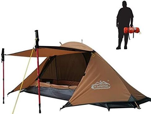 camppal 1 Person Tent for Camping Hiking Mountain Hunting Backpacking Tents 4 Season Resistance to Windproof Rainproof and Waterproof in Kuwait