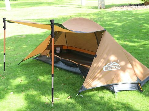 camppal 1 Person Tent for Camping Hiking Mountain Hunting Backpacking Tents 4 Season Resistance to Windproof Rainproof and Waterproof in Kuwait