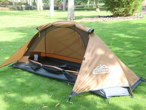 camppal 1 Person Tent for Camping Hiking Mountain Hunting Backpacking Tents 4 Season Resistance to Windproof Rainproof and Waterproof in Kuwait