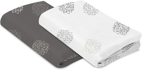 4moms Breeze Bassinet Sheets, Machine Washable, Soft, Plush, Waterproof Fabric, Grey Beads in Saudi Arabia
