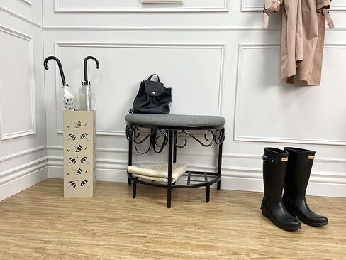 Mango Steam Metal Square Tall 20 Inch Umbrella (Zig-Zag White) in Kuwait