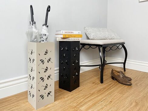 Mango Steam Metal Square Tall 20 Inch Umbrella (Zig-Zag White) in Kuwait