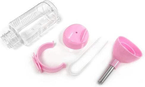 Shudyear 3 in 1 Pet Automatic Water Dispenser PP Water Bottle No Drip Small Pet Water Bottle for Dwarf Hamster Mouse Rat Hedgehog (Pink) in Saudi Arabia
