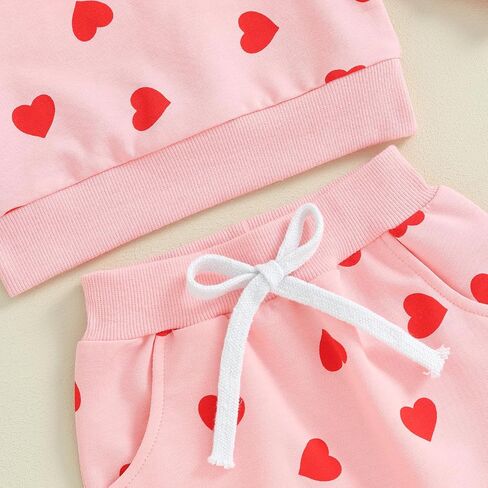 Baby Girl Fall Winter Clothes Long Sleeve Sweatshirt+Pants Sweatsuit 0-4T | Crew neck Sweatshirt Set,long Sleeve Color Block Outfits,Toddler Baby Cute Clothes in Saudi Arabia