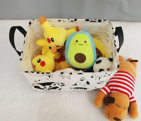 Kid Storage Basket Gift Shelf Basket Toy Storage Bin, Nursery Basket Organizer Box for Children Room Deco With Handles (Strawberry) in Saudi Arabia