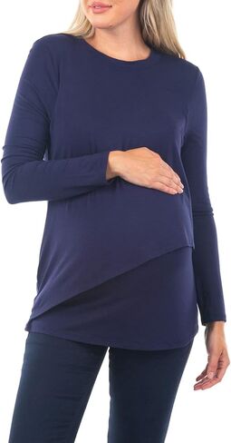 بلوزة ماذر بي بأكمام طويلة من فترة الحمل إلى الرضاعة in Kuwait