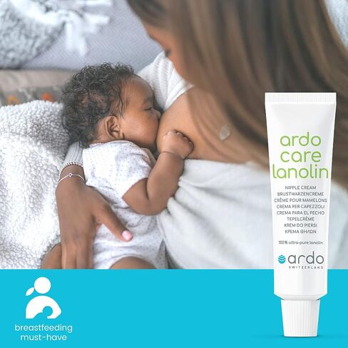 كريم الحلمات لانولين من Ardo Care (30 مل/1 أونصة سائلة) - من أوروبا، 100% لانولين نقي للأمهات المرضعات، يوفر راحة سريعة للحلمات الملتهبة، 30 مل (1 أونصة سائلة) in Kuwait