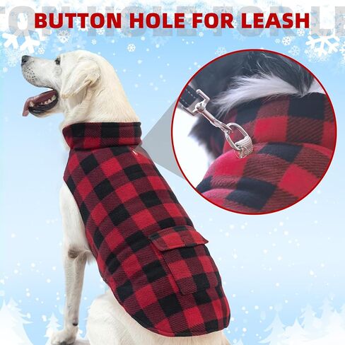 المناظر الطبيعية الكلب الشتاء معطف عيد الميلاد عكسها سترة دافئة الطقس البارد معاطف يندبروف مقاوم للماء الجاموس منقوشة سترة الملابس للكلاب الصغيرة المتوسطة الكبيرة الحيوانات الأليفة in Kuwait