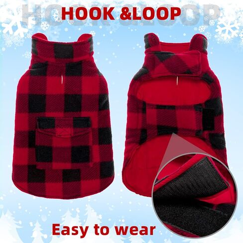 المناظر الطبيعية الكلب الشتاء معطف عيد الميلاد عكسها سترة دافئة الطقس البارد معاطف يندبروف مقاوم للماء الجاموس منقوشة سترة الملابس للكلاب الصغيرة المتوسطة الكبيرة الحيوانات الأليفة in Kuwait