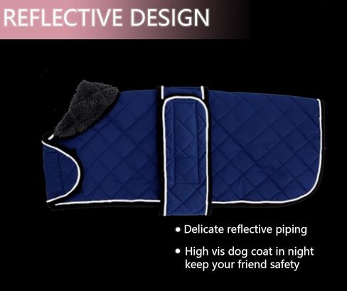 Warm Thermal Quilted Dachshund Coat, Dog Winter Coat with Warm Fleece Lining, Outdoor Dog Apparel with Adjustable Bands for Medium, Large Dog-Pink-S in Kuwait
