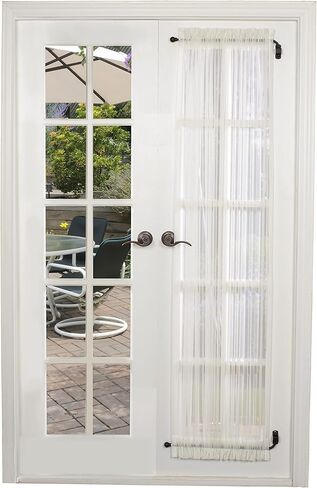 Versailles Home Fashions 1/2in Swing Arm with Ball Finial (14-24in) (Pair) curtain rod, White in Kuwait