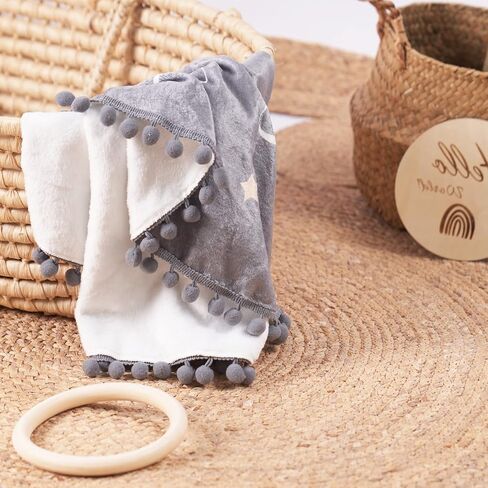 بطانية شهرية للأطفال مع بطاقات رئيسية مزدوجة الجوانب وبساط لعب بحلقة دائرية كبيرة (43.3 بوصة × 43.3 بوصة) سجادة دائرية سميكة من الفلانيل مزدوجة الجوانب للصبي والبنات، دعائم تصوير للأطفال in Kuwait