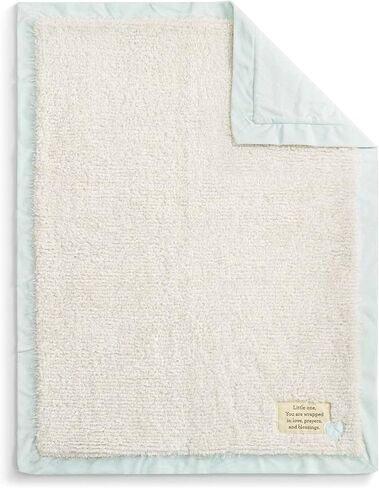 DEMDACO Wrapped in Prayer Blue and White 40 x 30 Inch Baby Nursery Swaddling Blanket Blue in Saudi Arabia