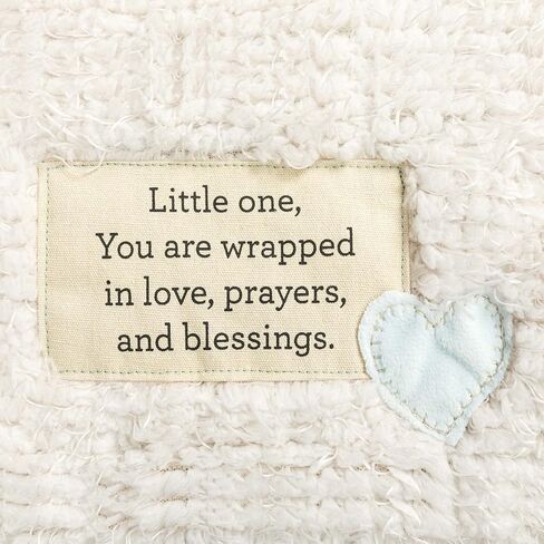 DEMDACO Wrapped in Prayer Blue and White 40 x 30 Inch Baby Nursery Swaddling Blanket Blue in Saudi Arabia