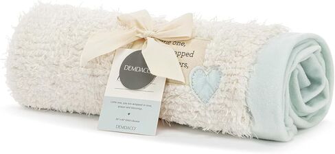 DEMDACO Wrapped in Prayer Blue and White 40 x 30 Inch Baby Nursery Swaddling Blanket Blue in Saudi Arabia