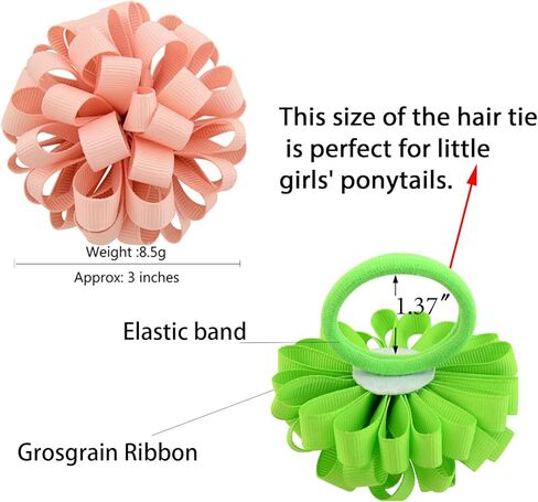 Yxiang 30 قطعة مشبك شعر للفتيات الصغيرات، شريط على شكل زهرة، مشابك شعر، مشبك مع زهور 2 بوصة لإكسسوارات شعر الفتيات الصغيرات in Kuwait