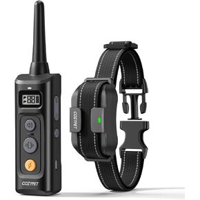 COZYPET Dog Training Collar with Remote, 2000FT Dog Shock Collar with 3 Training Modes, IPX7 Waterproof Rechargeable Electric Collar for Small Medium Large Dogs Without Pain or Stress in Saudi Arabia