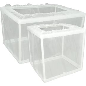 صندوق شبكي لتربية الاسماك من قطعتين، صندوق عزل لحوض الاسماك، فاصل اسماك الاطفال لحوض السمك (L+S) in Kuwait