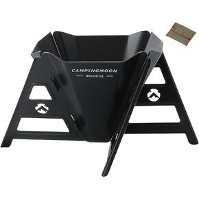 CAMPINGMOON Collapsible Coffee Dripper Pour Over Camping Outdoor 304 Stainless Steel Black BKCOF-01 in Saudi Arabia