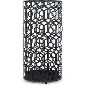 Edeco مظلة معدنية حامل مظلة مربعة ذهبية رف للعصا عصي للمشي المظلات ديكور المنزل والمكتب مع علبة تنقيط in Kuwait