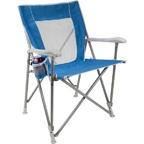 كرسي الشاطئ GCI الخارجي Waterside SunShade Captain's Beach وكرسي التخييم الخارجي مع مظلة