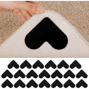 20 قطعة من وسادات سجاد غير قابلة للانزلاق من يوسبيدي، ملصقات شريط سجاد مزدوجة الجوانب على شكل قلب وقابلة لإعادة الاستخدام، وسادة سجاد قابلة للغسل ومقابض زوايا شريط سجاد للأرضيات الصلبة والبلاط والجدار in Kuwait