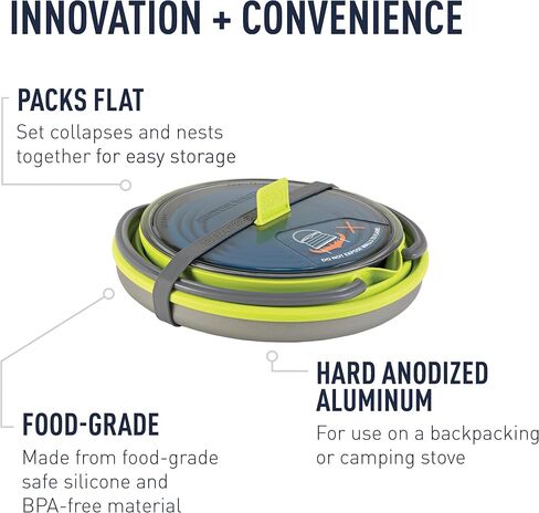 Sea to Summit X-Pot Collapsible Kettle and Mug Set for Backpacking and Camping in Saudi Arabia