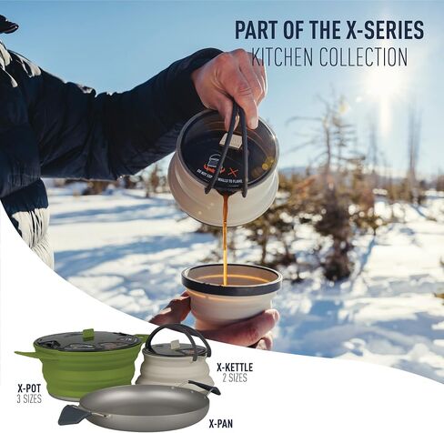 Sea to Summit X-Pot Collapsible Kettle and Mug Set for Backpacking and Camping in Saudi Arabia