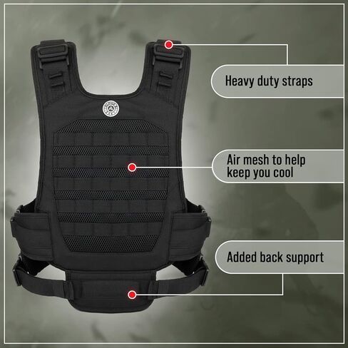 Front Facing Baby Carrier for Dad | Ergonomic Baby Carrier for Men | Infant to Toddler | Military Design Holder with Lumbar Support | Great for Hiking and Travel | MOLLE Compatible | Desert Khaki in Kuwait