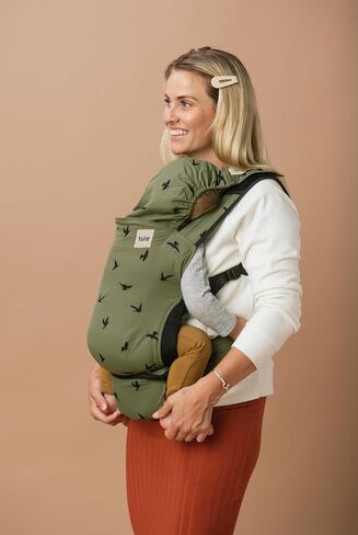 Baby Tula Lite Compact Baby Carrier | Ultra Compact and Lightweight, Convenient Carry Pouch, Ergonomic and Multiple Positions for 12-30 pounds, Soar in Kuwait