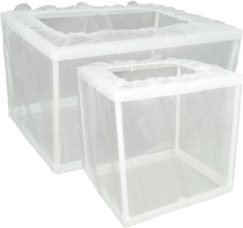 صندوق شبكي لتربية الاسماك من قطعتين، صندوق عزل لحوض الاسماك، فاصل اسماك الاطفال لحوض السمك (L+S) in Kuwait