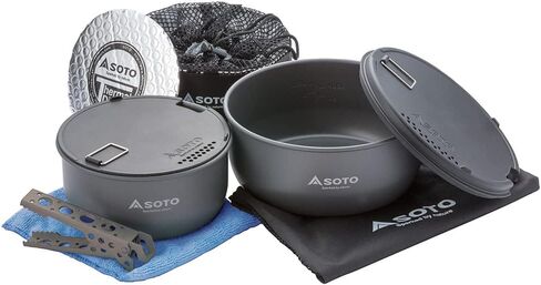 SOTO Navigator Camping Cookware Set - Slip Resistant, Shock Resistant Corrosion Resistant, and Multi-Functional Cookware in Saudi Arabia