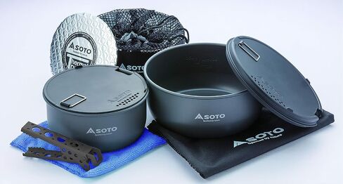 SOTO Navigator Camping Cookware Set - Slip Resistant, Shock Resistant Corrosion Resistant, and Multi-Functional Cookware in Saudi Arabia