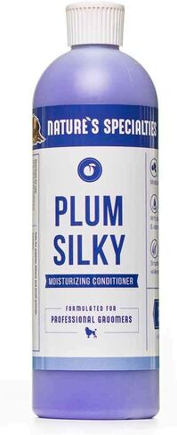 Nature's Specialties Plum Silky Dog Conditioner Concentrate for Pets, Natural Choice for Professional Groomers, Keratin and Silk Proteins, Made in USA, 16 oz in Kuwait