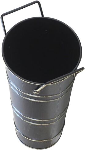 حامل مظلة معدني دائري من ام اتش اف او يو، حامل مظلة قائم بذاته مع مقبض، رف تخزين بتصميم دلو زهور للمدخل والمنزل والمكتب والفندق in Kuwait